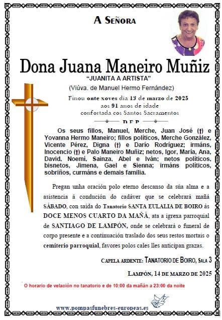 Dona Juana Maneiro Muñiz