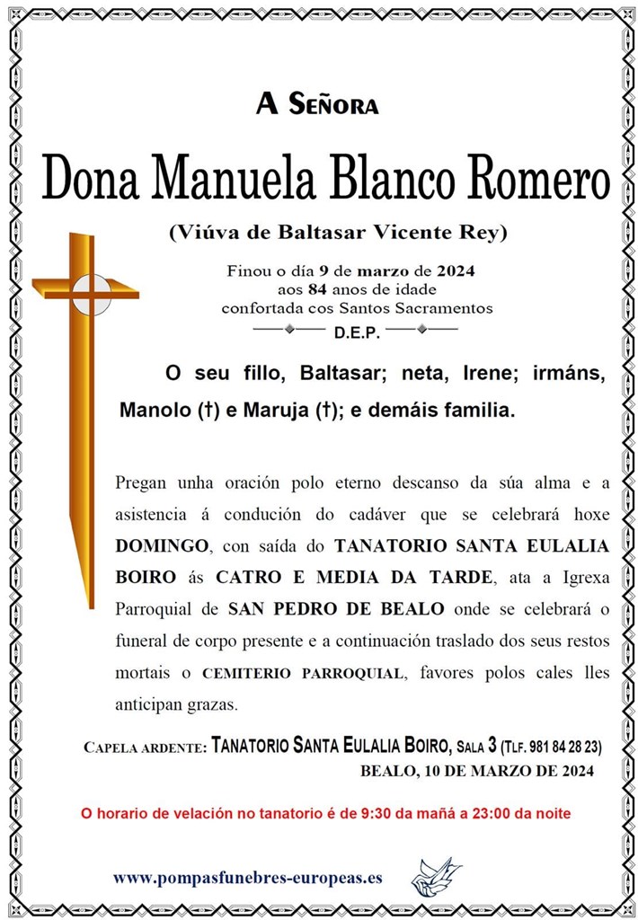 Dona Manuela Blanco Romero