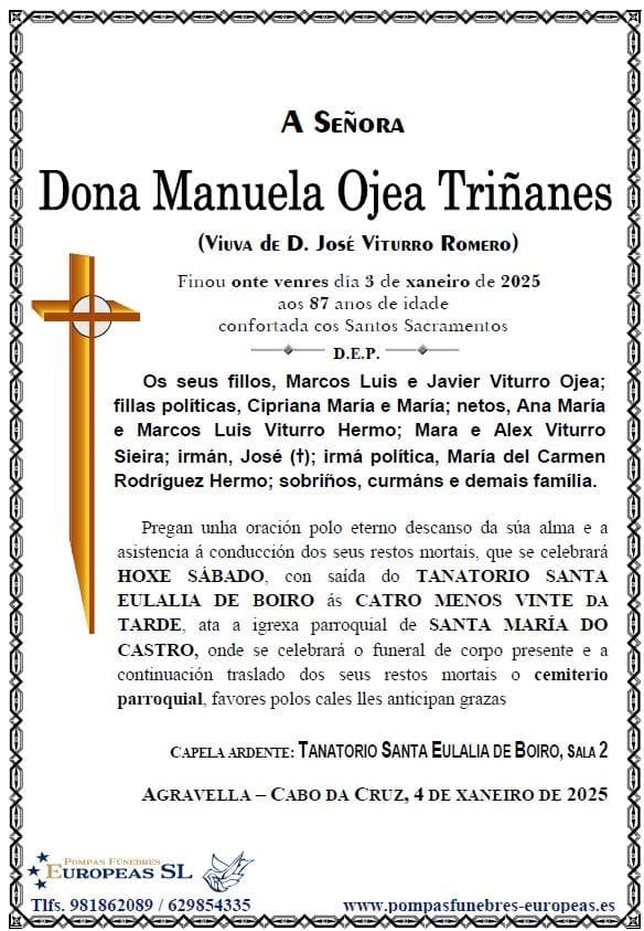 Dona Manuela Ojea Triñanes