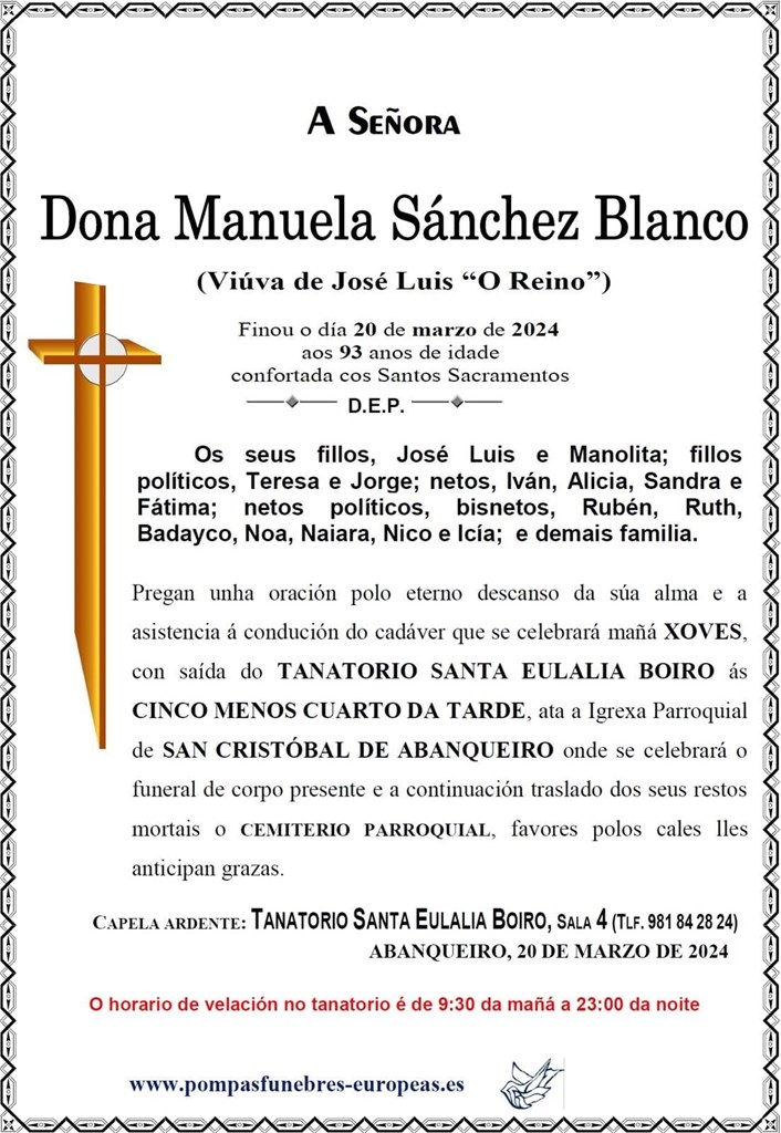 Dona Manuela Sánchez Blanco