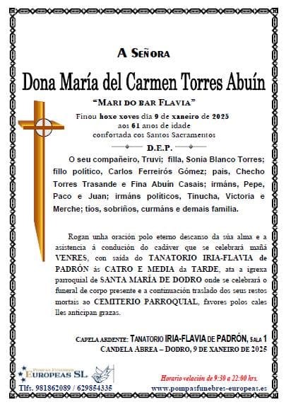 Dona María del Carmen Torres Abuín