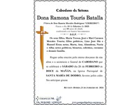 Dona Ramona Tourís Batalla (21/02/2026)