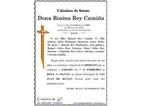 Dona Rosina Rey Camiña (07/02/2026)