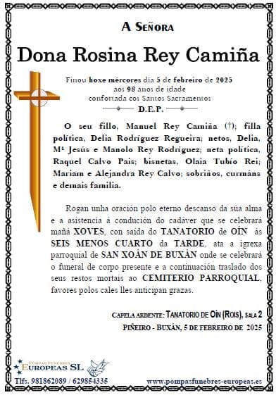 Dona Rosina Rey Camiña