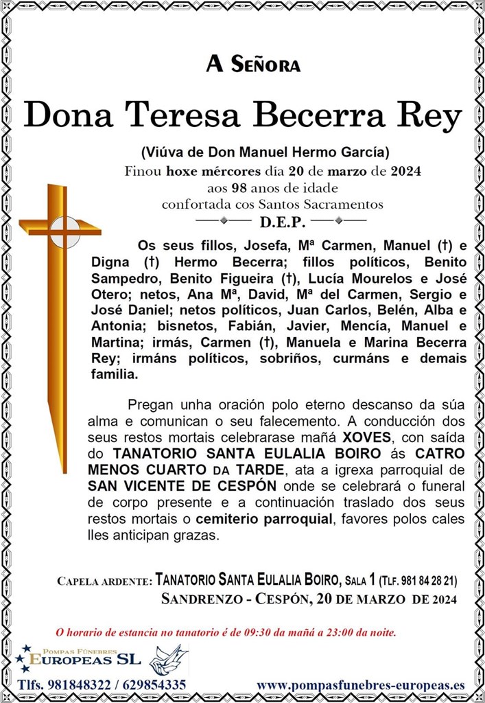 Dona Teresa Becerra Rey