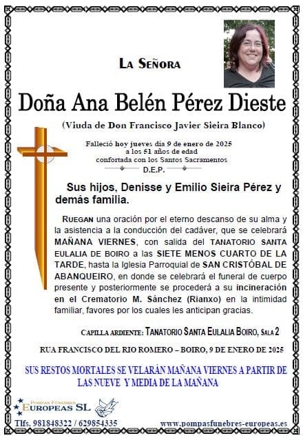 Doña Ana Belén Pérez Dieste