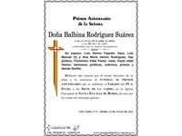 Doña Balbina Rodríguez Suárez (19/07/2025)