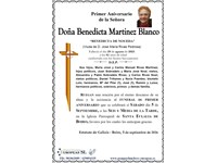 Doña Benedicta Martínez Blanco (05/09/2026)