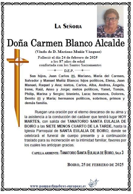 Doña Carmen Blanco Alcalde