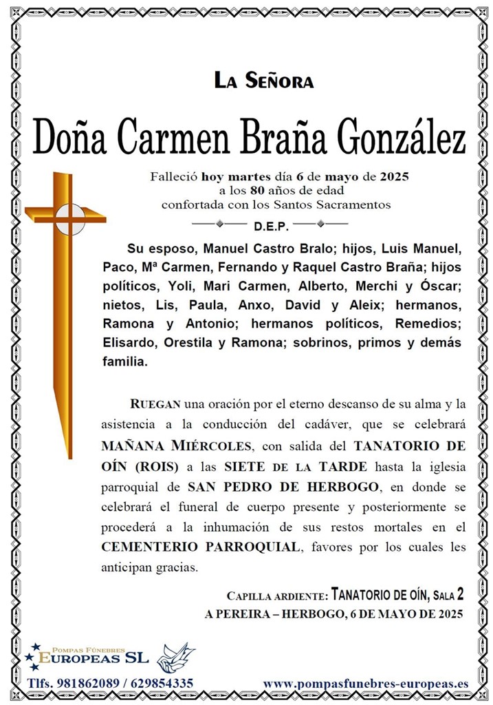Foto principal Doña Carmen Braña González