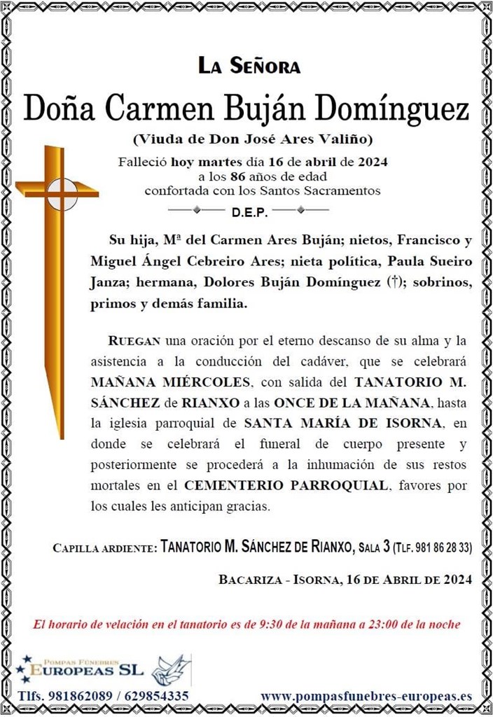 Doña Carmen Buján Domínguez