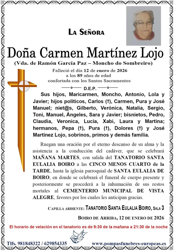 Doña Carmen Martínez Lojo