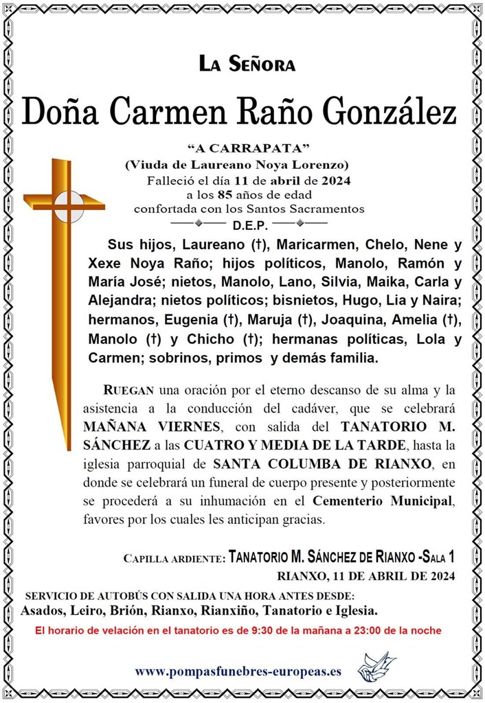 Doña Carmen Raño González