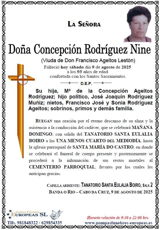 Foto principal Doña Concepción Rodríguez Nine