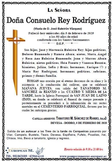 Doña Consuelo Rey Rodríguez