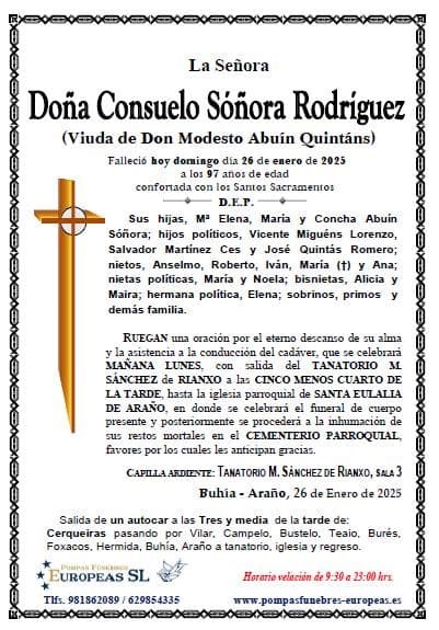 Doña Consuelo Sóñora Rodríguez