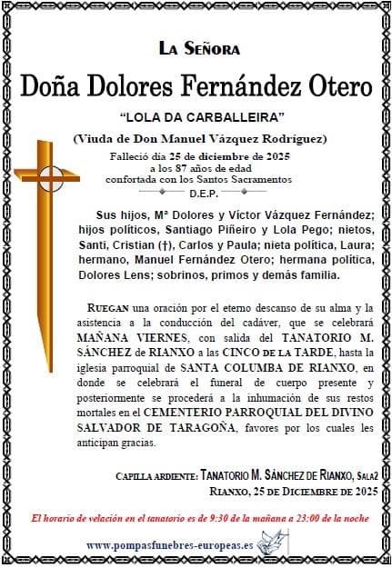 Doña Dolores Fernández Otero