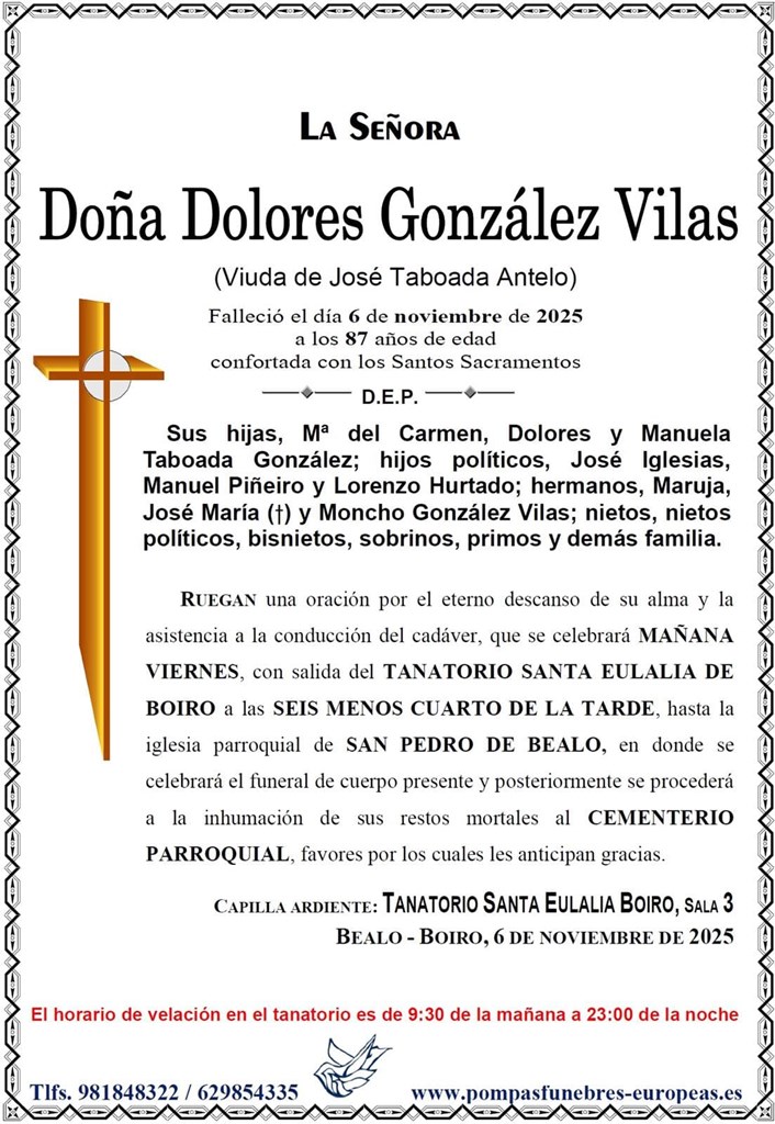 Doña Dolores González Vilas