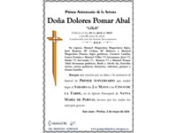 Doña Dolores Pomar Abal (02/05/20269