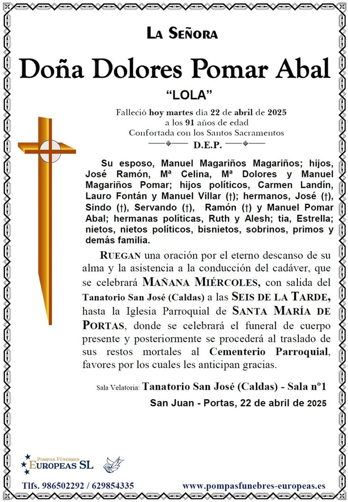 Doña Dolores Pomar Abal