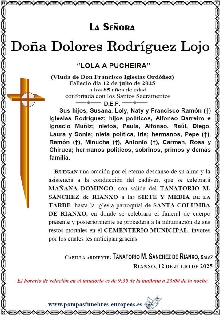 Doña Dolores Rodríguez Lojo