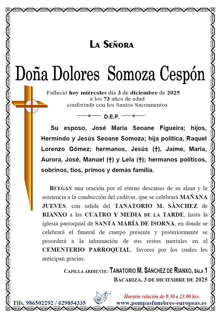 Doña Dolores Somoza Cespón