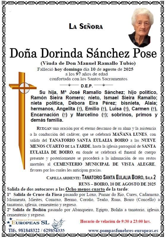 Doña Dorinda Sánchez Pose