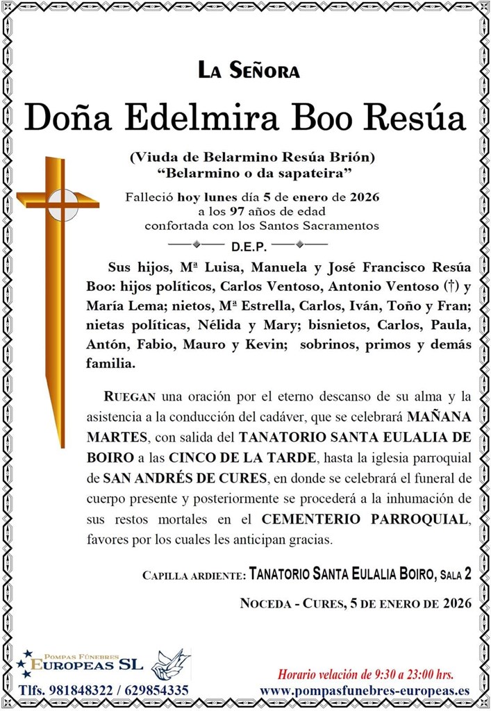 Doña Edelmira Boo Resúa