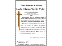 Doña Elvira Tubío Vidal (10/01/2026)