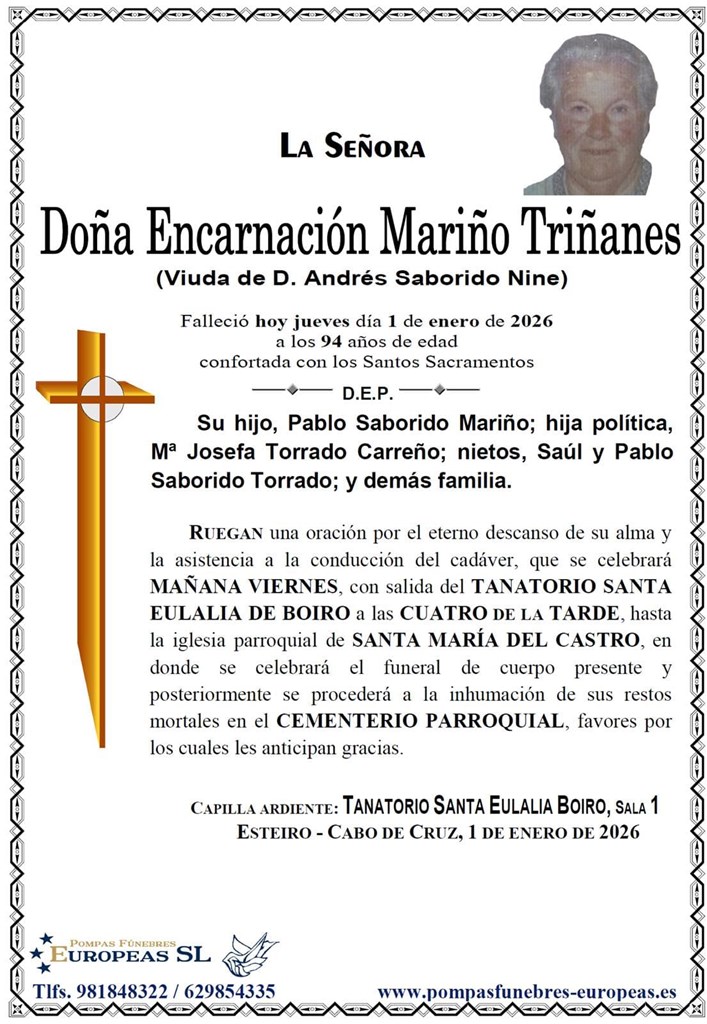 Foto 1 Doña Encarnación Mariño Triñanes