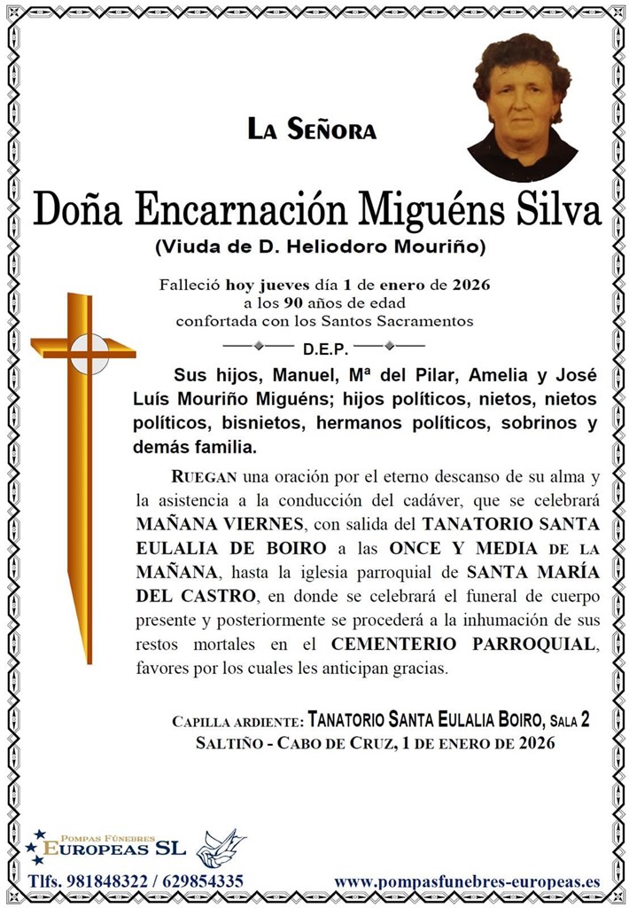 Foto 1 Doña Encarnación Miguéns Silva