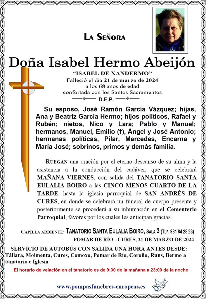 Doña Isabel Hermo Abeijón