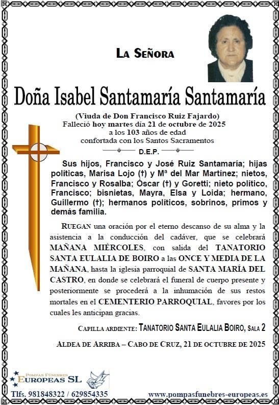Foto 2 Doña Isabel Santamaría Santamaría