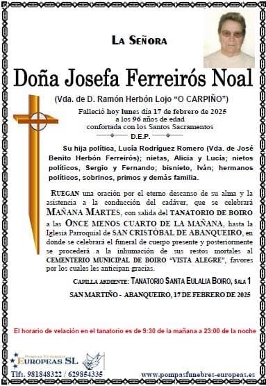 Doña Josefa Ferreirós Noal