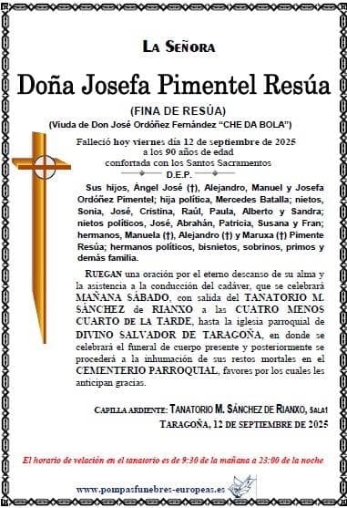 Doña Josefa Pimentel Resúa