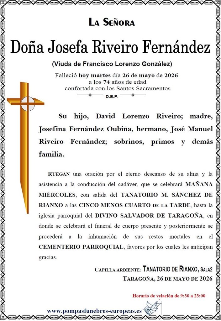 Doña Josefa Riveiro Fernández