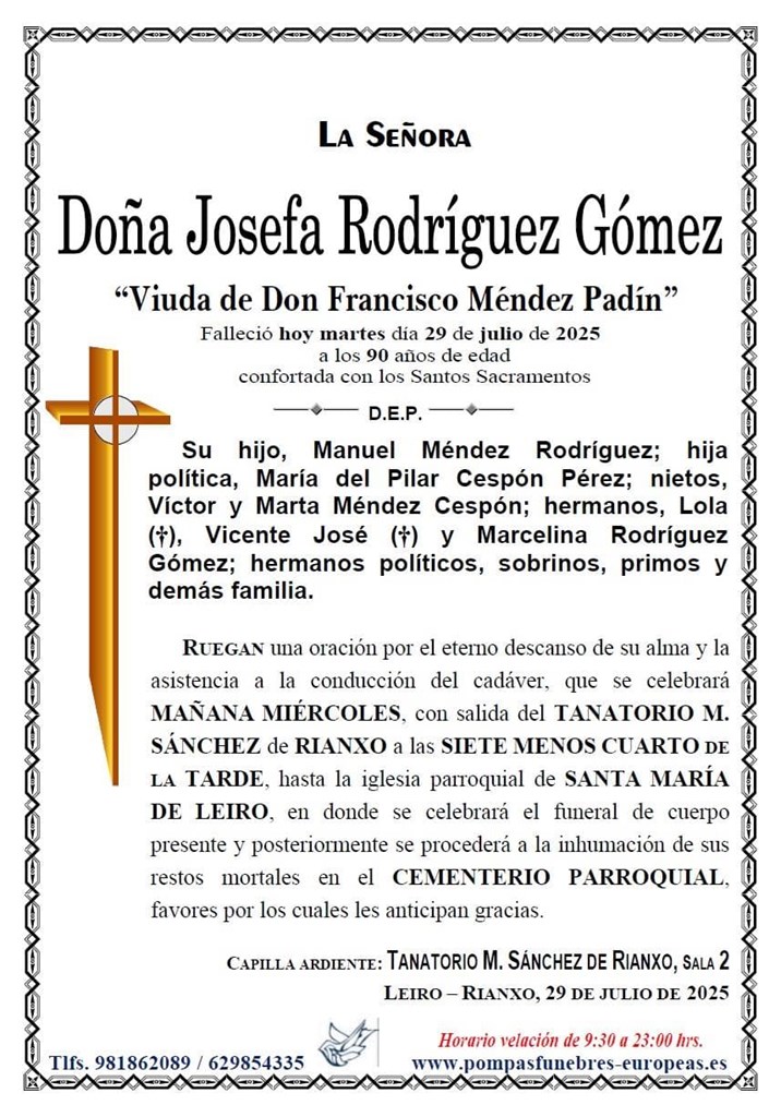 Doña Josefa Rodríguez Gómez