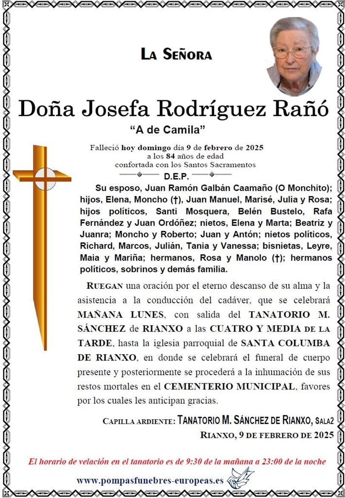 Foto secundaria Doña Josefa Rodríguez Rañó
