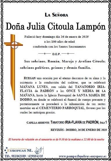 Doña Julia Citoula Lampón