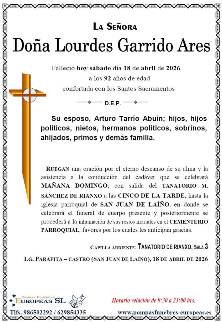 Doña Lourdes Garrido Ares