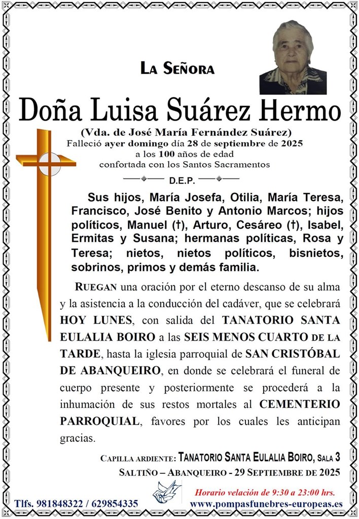 Foto principal Doña Luisa Suárez Hermo