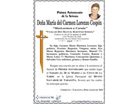 Doña Mª del Carmen Lorenzo Cespón (28/03/2026)