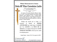 Doña Mª del Pilar Corredoira Laíño (09/08/2025)