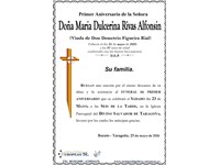Doña Mª Dulcerina Rivas Alfonsín (23/05/2026)