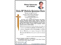 Doña Mª Obdulia Quintáns Otero (15/11/2025)