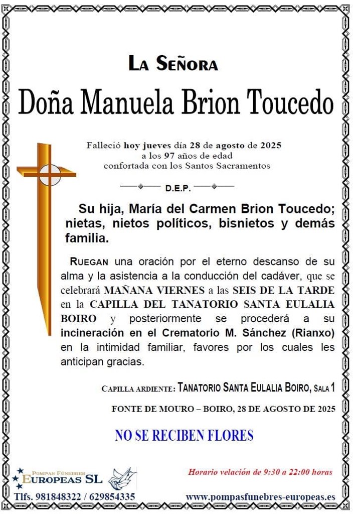Foto secundaria Doña Manuela Brion Toucedo
