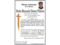 Doña Manuela Dieste Piñeiro (19/09/2026)
