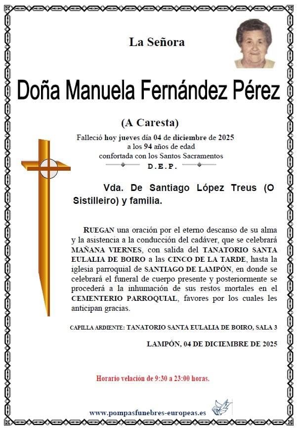 Doña Manuela Fernández Pérez