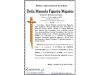 Doña Manuela Figueira Miguéns (11/04/2026)