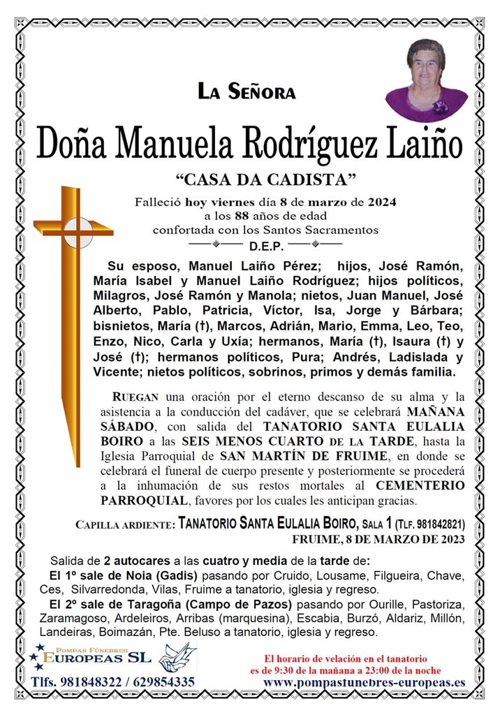 Doña Manuela Rodríguez Laiño